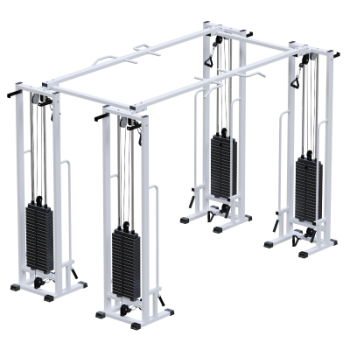 Двойной кроссовер на базе реабилитационной рамы стеки тренажер Потапова Sabirgym SG082.4*100*2050 стеки 4х100 кг ironking - Спорттовары