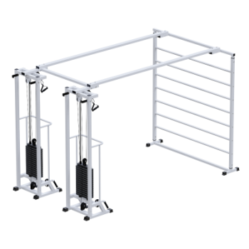 Профессиональный тренажер Биотонус-2+шведская стенка стек 2х75кг Sabirgym SG088.2х2200*75 реабилитация василжим - Спорттовары