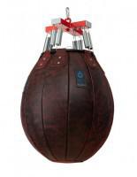 Водоналивная боксерская груша BIG WATER PEAR FILIPPOV из натуральной кожи "Черная Кровь" 65см/50см/65-70кг - Спорттовары