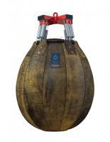 Водоналивная боксерская груша BIG WATER PEAR FILIPPOV из натуральной кожи "Черный Лимон" 65см/50см/65-70кг - Спорттовары