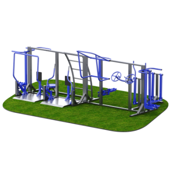 Уличный тренажерный комплекс на раме Sabirgym SGINVAR410 Реабилитационный - Спорттовары