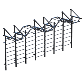 Стенка гимнастическая рукоход Sabirgym SGCROSS200 для функционального тренинга и кроссфита sportsman - Спорттовары