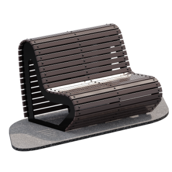 Скамейка парковая Вариант Sabirgym SGLS010 black step - Спорттовары