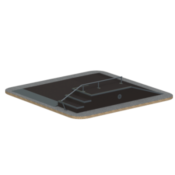 Фанбокс Sabirgym SGSPM3005L для скейтбординга black step - Спорттовары
