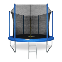 Батут 10FT с внутренней страховочной сеткой и лестницей (Blue)ARLAND  - Kettler
