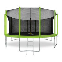Батут 16FT с внутренней страховочной сеткой и лестницей (Light green)ARLAND  - Kettler