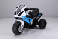 Детский электромотоцикл BMW S1000RR JT5188 синий (кожа) - Kettler
