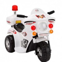 Детский электромотоцикл 998 белый  - Kettler