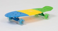 Мини борд детский Moove&Fun PP2708-2 скейт пластиковый трехцветный 27X8" с колесами Monster - Kettler