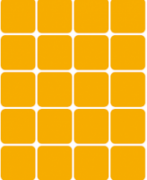 Наклейки COVA™SPORT "Квадрат" 333-167 светоотражающие 100Х85 мм (желтый) - Kettler