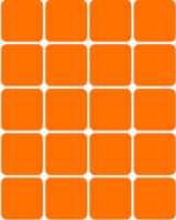 Наклейки COVA™SPORT "Квадрат" 333-168 светоотражающие 100Х85 мм (оранжевый) - Kettler