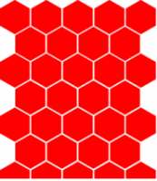Наклейки COVA™SPORT "Сота" 333-174 светоотражающие 100Х85 мм (красный) - Kettler